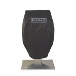 Fire Magic electric grill cover fits pedestal grills with square base; durable protection for outdoor kitchens.