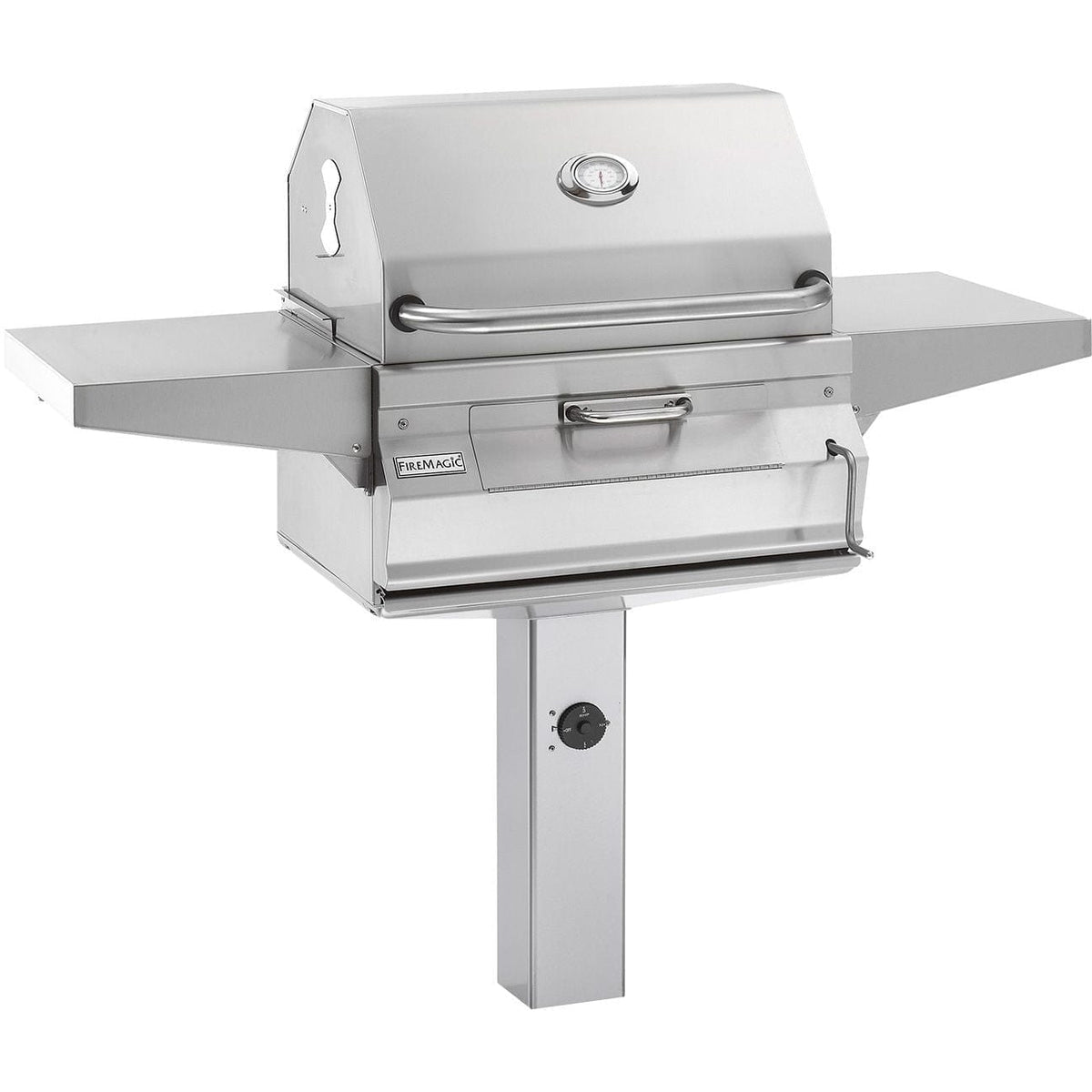 Firemagic Grills In-Ground Post Mount Fire Magic 24&quot; Post Mount Stainless Steel Charcoal Grills / 22-SC01C-P6, 22-SC01C-G6