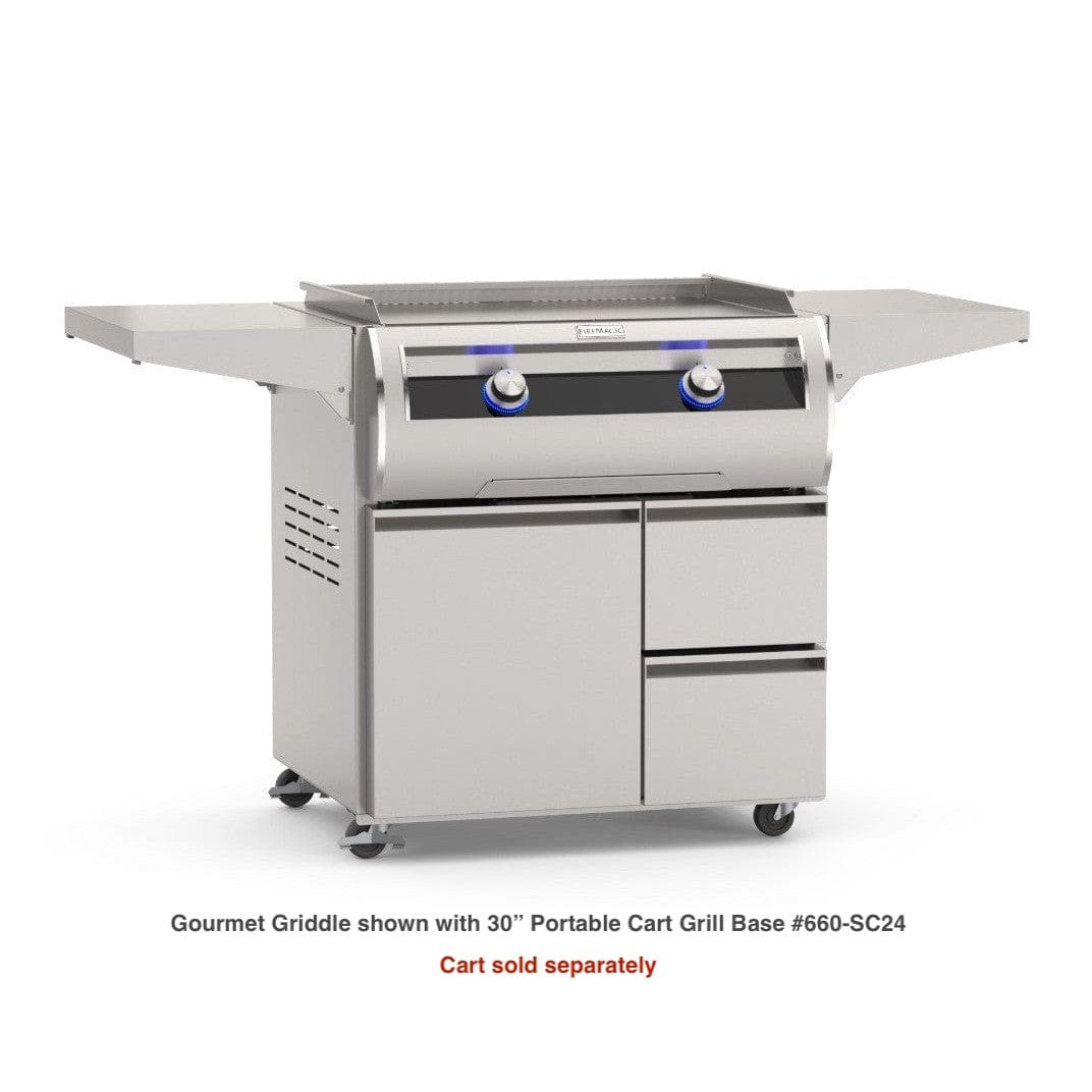 Firemagic Grills Fire Magic Echelon 30" Built-In Gourmet Griddle with Black Glass / E660i-1T4N(P)
