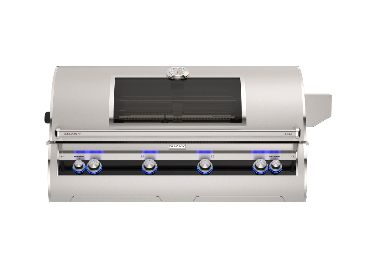 Firemagic Grills Natural Gas / All Conventional / With Magic View Window Fire Magic Echelon Diamond E1060i Built-In Grill with Rotisserie and Analog Thermometer / E1060i-9EAN(P), E1060i-9LAN(P), E1060i-9EAN(P)-W, E1060i-9LAN(P)-W