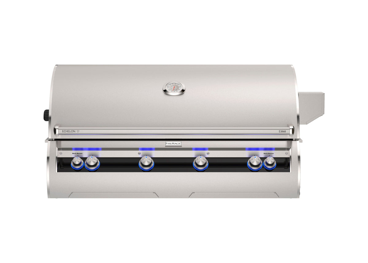 Firemagic Grills Natural Gas / All Conventional / Without Magic View Window Fire Magic Echelon Diamond E1060i Built-In Grill with Rotisserie and Analog Thermometer / E1060i-9EAN(P), E1060i-9LAN(P), E1060i-9EAN(P)-W, E1060i-9LAN(P)-W