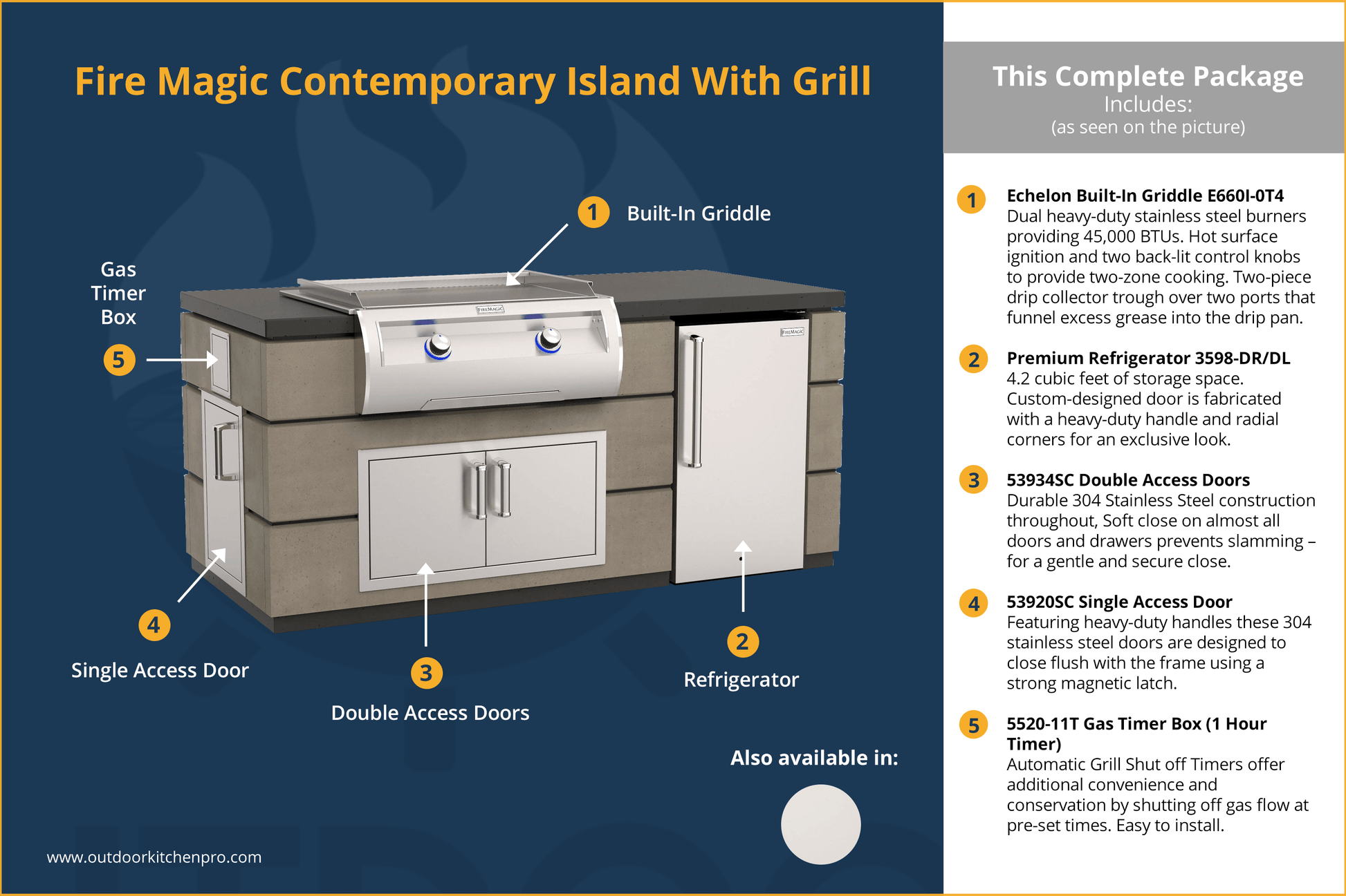 Firemagic Islands Fire Magic Contemporary Island With Griddle