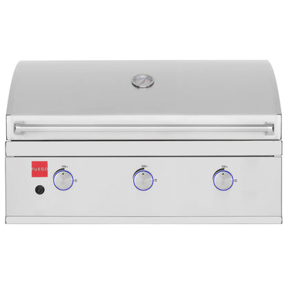 Fuego Grills Fuego 36” Built-In Gas Grill / Stainless Steel / F36S-B or F36S-B-NG
