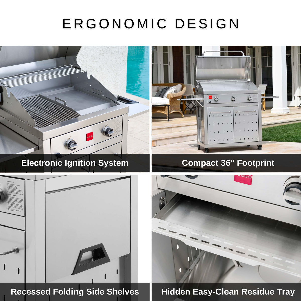 Fuego Grills Fuego F36S All 304SS Gas Grill | F36S/F36S-NG