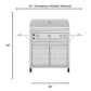 Fuego Grills Fuego F36S-Pro All 304SS Gas Grill w/ Lights & Rear Burner | F36S-Pro/F36S-Pro-NG