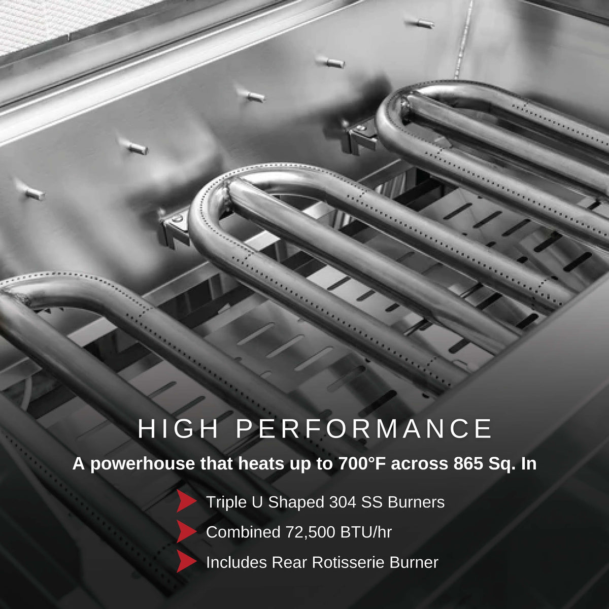 Fuego Grills Fuego F36S-Pro-B Built-in All 304SS Gas Grill w/ Lights &amp; Rear Burner | F36S-Pro-B / F36S-Pro-B-NG