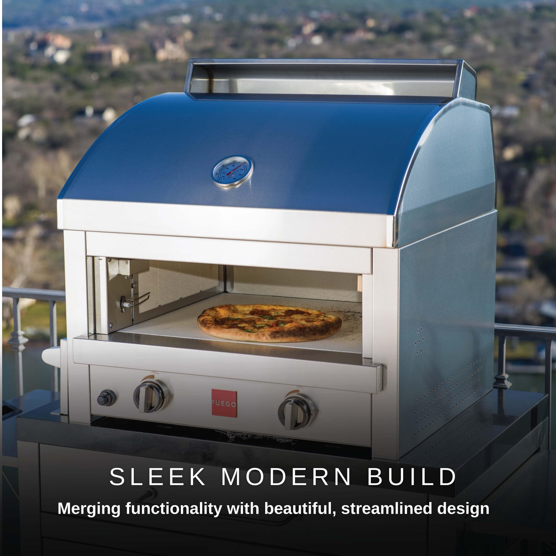 Fuego Pizza Ovens Fuego F27S-Pizza Table Top All 304SS Pizza Oven | F27S-Pizza / F27S-Pizza-NG