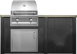 Haven Islands Haven 5 1/2 Ft Artisan Outdoor Kitchen Island w/ Plain Panel HART66PAN