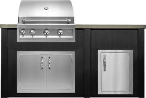 Haven Islands Haven 6 Ft Artisan Outdoor Kitchen Island w/ 17" Door HART72DOOR