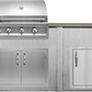 Haven Islands Haven 6 Ft Artisan Outdoor Kitchen Island w/ 17" Door HART72DOOR