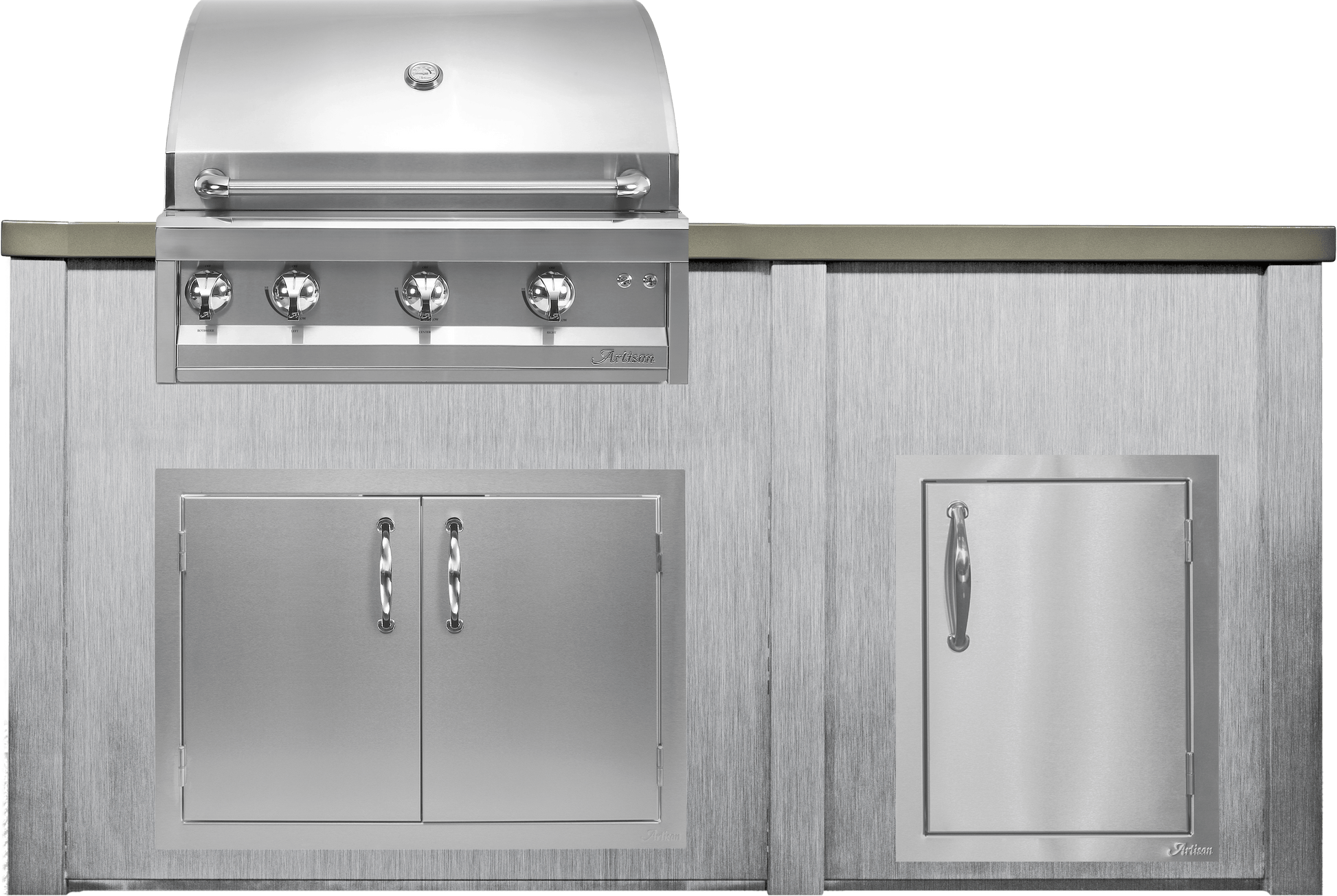 Haven Islands Haven 6 Ft Artisan Outdoor Kitchen Island w/ 17" Door HART72DOOR