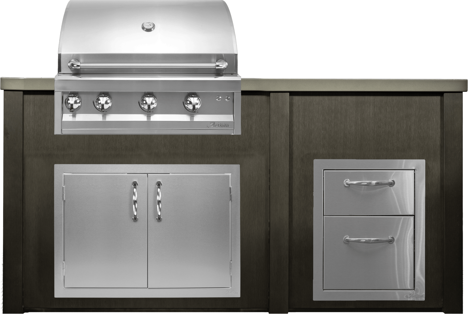 Haven Islands Haven 6 Ft Artisan Outdoor Kitchen Island w/ 17" Drawer HART72DRAW