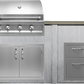 Haven Islands Haven 6 Ft Artisan Outdoor Kitchen Island w/ 17" Drawer HART72DRAW