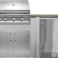 Haven Islands Haven 6 Ft Artisan Outdoor Kitchen Island w/ 24" Refrigerator HART72REF