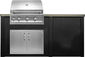 Haven Islands Haven 6 Ft Artisan Outdoor Kitchen Island w/ Plain Panel HART72PAN