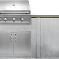Haven Islands Haven 6 Ft Artisan Outdoor Kitchen Island w/ Plain Panel HART72PAN