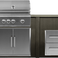 Haven Islands Haven 6 Ft Coyote Outdoor Kitchen Island w/ 2 Drawer Cabinet HCOY72DRAW