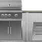 Haven Islands Haven 6 Ft Coyote Outdoor Kitchen Island w/ 2 Drawer Cabinet HCOY72DRAW