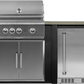 Haven Islands Haven 6 Ft Coyote Outdoor Kitchen Island w/ 24" Refrigerator HCOY72REF