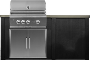 Haven Islands Haven 6 Ft Coyote Outdoor Kitchen Island w/ Plain Panel HCOY72PAN