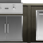 Haven Islands Haven 6 Ft Coyote Outdoor Kitchen Island w/ Trash Center HCOY72TRASH