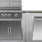 Haven Islands Haven 6 Ft Coyote Outdoor Kitchen Island w/ Trash Center HCOY72TRASH
