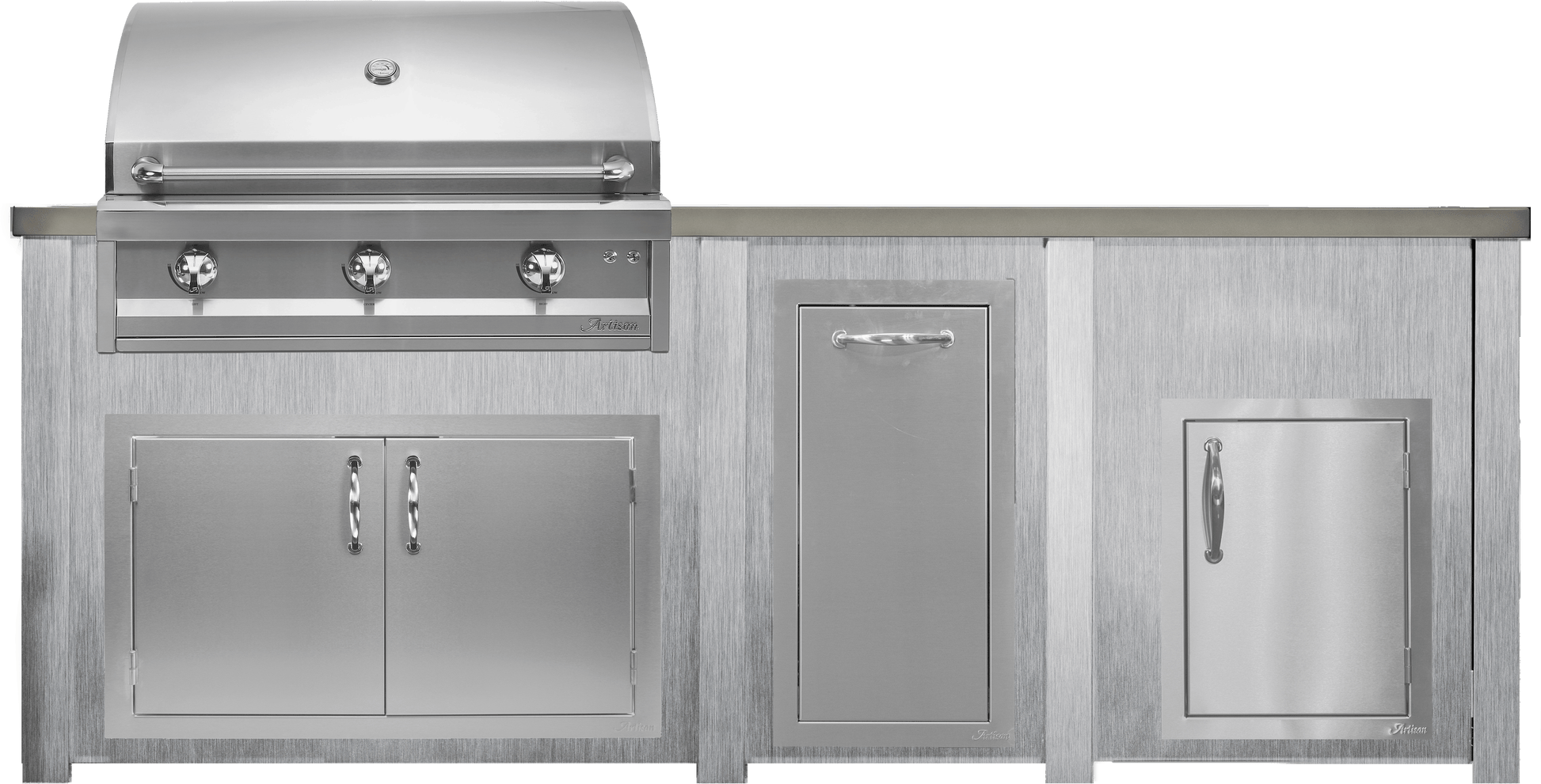 Haven Islands Haven 8 Ft Artisan Outdoor Kitchen Island w/ 17" Door HART96DOOR
