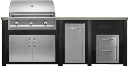 Haven Islands Haven 8 Ft Artisan Outdoor Kitchen Island w/ 17" Drawer HART96DRAW