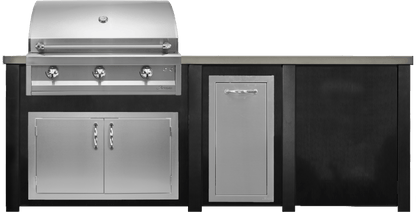 Haven Islands Haven 8 Ft Artisan Outdoor Kitchen Island w/ Plain Panel HART96PAN