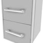 Haven Islands Haven 8 Ft Coyote Outdoor Kitchen Island w/ 2 Drawer Cabinet HCOY96DRAW