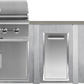 Haven Islands Haven 8 Ft Coyote Outdoor Kitchen Island w/ 2 Drawer Cabinet HCOY96DRAW
