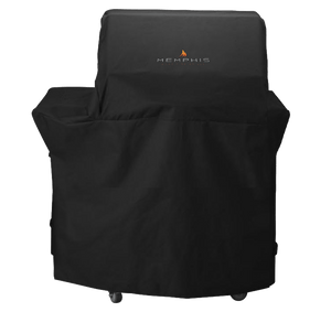 Memphis Elevate Cart Grill Cover, fitted for wheeled grills, durable and weather-resistant, on white background.