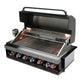 Mont Alpi Grills Mont Alpi 805 Black Stainless Steel Built-In Gas Grill / 6-Burner Grill, Infrared Back Burner, Black Stainless Steel, Rotisserie Kit / MABi805-BSS