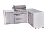 Mont Alpi Islands Mont Alpi 400 Deluxe Island with 90 Degree Corner and Extra Storage Cabinet | 4-Burner Grill, Stainless Steel | MAi400-D90XL