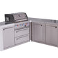 Mont Alpi Islands Mont Alpi 400 Deluxe Island with 90 Degree Corner and Extra Storage Cabinet | 4-Burner Grill, Stainless Steel | MAi400-D90XL