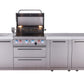 Mont Alpi Islands Mont Alpi 400 Deluxe Island with Extra Storage Cabinet | 4-Burner Grill, Stainless Steel | MAi400-DXL