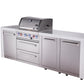 Mont Alpi Islands Mont Alpi 400 Deluxe Island with Extra Storage Cabinet | 4-Burner Grill, Stainless Steel | MAi400-DXL