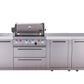 Mont Alpi Islands Mont Alpi 400 Deluxe Island with Extra Storage Cabinet | 4-Burner Grill, Stainless Steel | MAi400-DXL