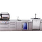 Mont Alpi Islands Mont Alpi 400 Deluxe Island with Kegerator, Beverage Center, and Drawer Cabinet | 4-Burner Grill, 3 Drawers, 3 Beer Taps, Sink, Fridge, Stainless Steel | MAi400-DKEGBEVDR