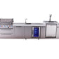 Mont Alpi Islands Mont Alpi 400 Deluxe Island with Kegerator, Beverage Center, Fridge Cabinet, and Extra Storage Cabinet | 4-Burner Grill, 3 Beer Taps, Sink, 2 Fridges, Stainless Steel | MAi400-DKEGBEVFCXL