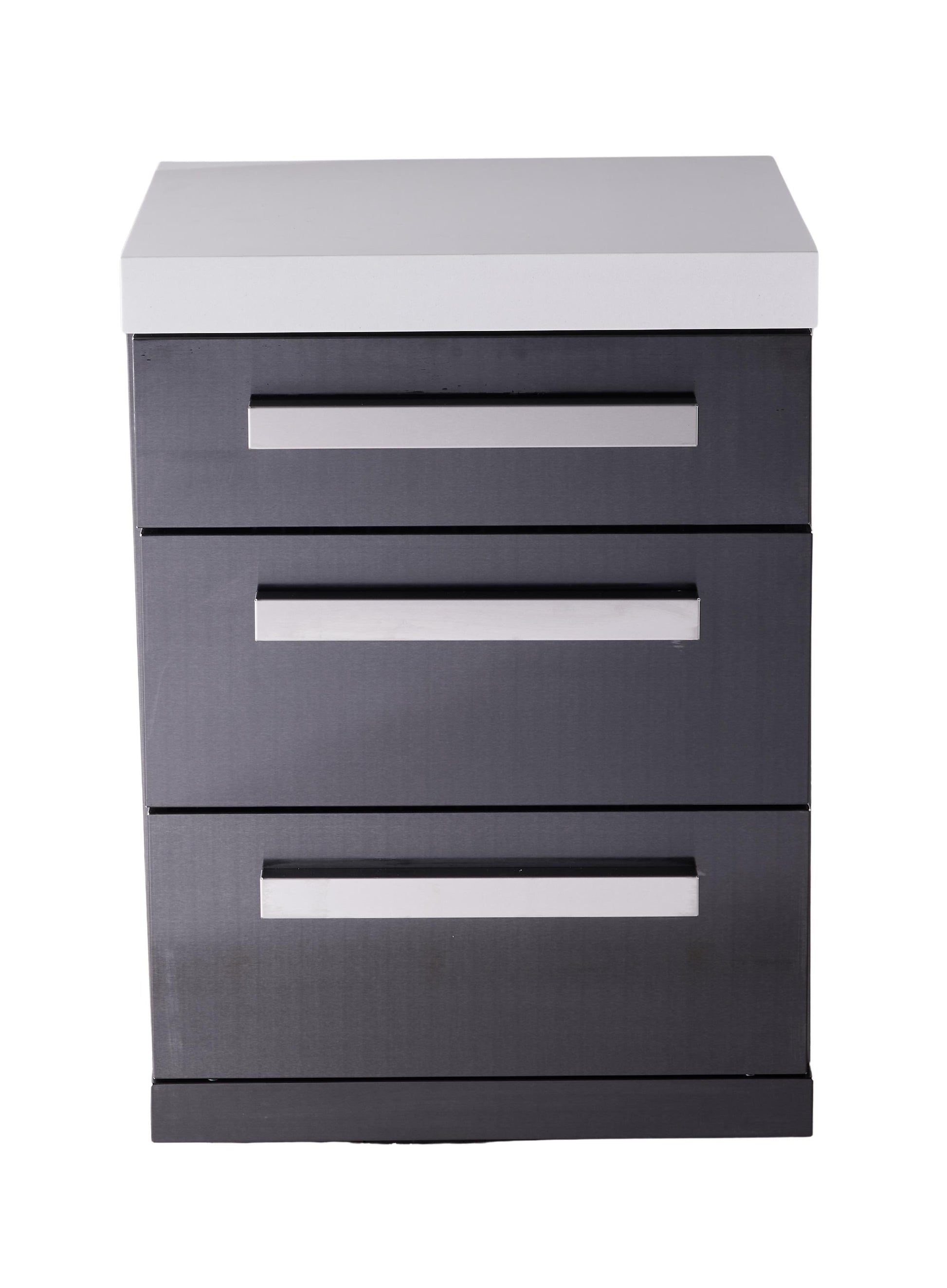 Mont Alpi Islands Mont Alpi 805 Black Stainless Steel Extra Drawer Cabinet Module | MA-DR-BSS