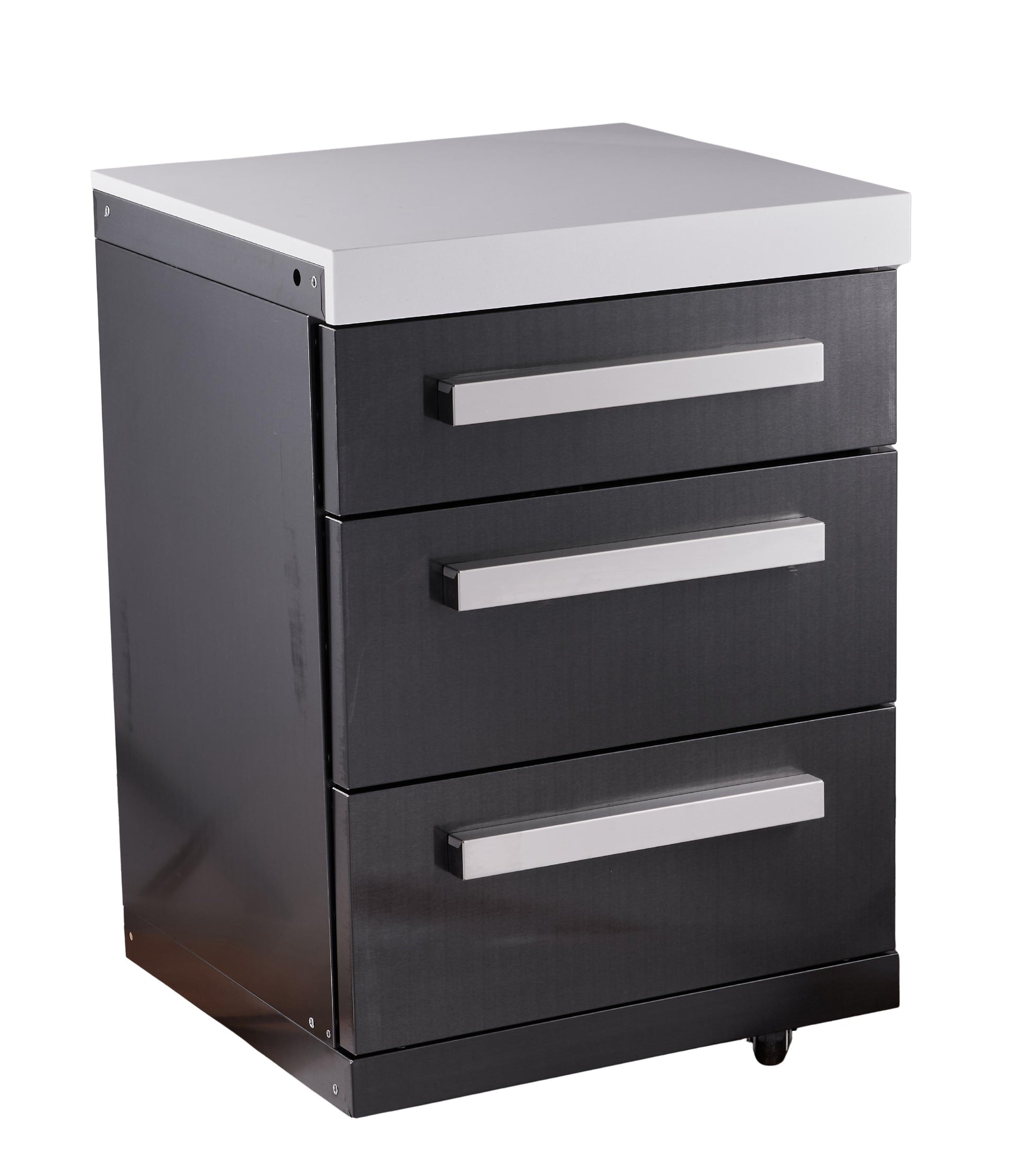 Mont Alpi Islands Mont Alpi 805 Black Stainless Steel Extra Drawer Cabinet Module | MA-DR-BSS