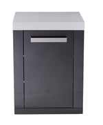 Mont Alpi Islands Mont Alpi 805 Black Stainless Steel Extra Storage Cabinet Module | MA-EXC-BSS