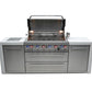 Mont Alpi Islands Mont Alpi 805 Deluxe Island / 6-Burner Grill, 2 Infrared Burners, Stainless Steel, Rotisserie Kit, Cover / MAi805-D
