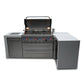Mont Alpi Islands Mont Alpi 805 Deluxe Island with 90 Degree Corner / 6-Burner Grill, 2 Infrared Burners, Stainless Steel / MAi805-D90C