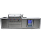 Mont Alpi Islands Mont Alpi 805 Deluxe Island with Beverage Center / 6-Burner Grill, 2 Infrared Burners, Sink, Fridge, Stainless Steel / MAi805-DBEV