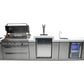 Mont Alpi Islands Mont Alpi 805 Deluxe Island with Beverage Center and Kegerator / 6-Burner Grill, 2 Infrared Burners, Sink, Fridge, 3 Beer Taps, Stainless Steel / MAi805-DKEGBEV