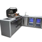 Mont Alpi Islands Mont Alpi 805 Deluxe Island with Beverage Center, Fridge Cabinet, and 90 Degree Corner / 6-Burner Grill, 2 Infrared Burners, Sink, 2 Fridges, Stainless Steel / MAi805-DBEV90FC