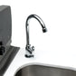 Mont Alpi Islands Mont Alpi 805 Deluxe Island with Beverage Center, Kegerator, and 90 Degree Corner / 6-Burner Grill, 2 Infrared Burners, Sink, Fridge, 3 Beer Taps, Stainless Steel / MAi805-D90KEGBEV