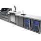 Mont Alpi Islands Mont Alpi 805 Deluxe Island with Beverage Center, Kegerator, and Fridge Cabinet / 6-Burner Grill, 2 Infrared Burners, Sink, 2 Fridges, 3 Beer Taps, Stainless Steel / MAi805-DKEGBEVFC